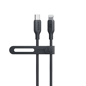 anker usb-c to lightning cable 541 cable phantom black 3ft mfi certified bio-based fast charging cable for iphone 14 14pro 14pro max 13 13 pro 12 11 x xs xr 8 plus charger not included