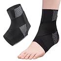 Ankle Guard - Active Ankle Brace, Compression Ankles Support Brace for Kids Youth &amp; Adult (Black,L (women 8-9.5 / men 6-7))