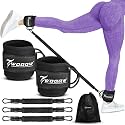 Ankle Resistance Bands with Cuffs, Leg and Glutes Workout Equipment, Resistance Bands with Ankle Straps for Cable Machine Kickbacks, Booty Workouts, Lower Body Exercises - Home Gym Exercise Equipment