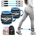 Ankle Resistance Bands with Cuffs, Workout Sets for Women, Resistance Bands for Working Out, Exercise Band for Leg Booty, Home Gym Workout Equipment, Ankle Weights Fitness Band Set