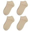 Ankle Socks for Women Thin Bamboo Viscose Breathable Low Cut Soft Casual Ladies Sock 4/8 Pairs