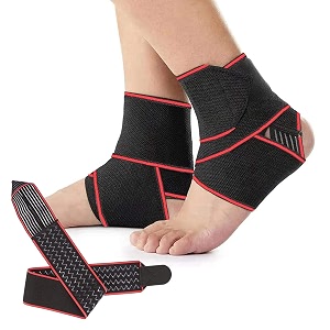 ankle support unisex adjustable ankle brace band support suitable for running gym free size - for men amp women red single 2