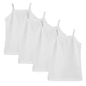Anktry 2-8 Years Little Girls Soft Camisole Undershirts 4 Pack Kids Comfort Breathable Tank Tops