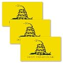 Anley 5" X 3" Dont Tread on Me Decal 3Pcs - Car and Truck Reflective Bumper Stickers - 3 Pack Set