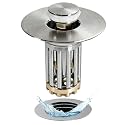 Anlige 3 in 1 Pop Up Bathroom Sink Stopper, Bathroom Sink Drain Strainer
