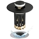 Anlige 3 in 1 Pop Up Bathroom Sink Stopper, Bathroom Sink Drain Strainer