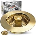 Anlige Kitchen Sink Drain Strainer, 3 in 1 Pop Up Kitchen Sink Stopper