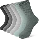 Anlisim Kids Merino Wool Hiking Socks for Boys Girls Toddlers, 6 Pairs