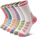 Anlisim Kids Merino Wool Hiking Socks for Boys Girls Toddlers, 6 Pairs