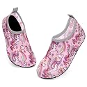 ANLUKE Kids Water Shoes Quick-Dry Barefoot Aqua Socks for Beach &amp; Swim