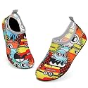 ANLUKE Kids Water Shoes Quick-Dry Barefoot Aqua Socks for Beach &amp; Swim