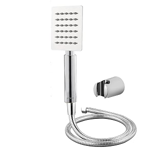premium multipurpose hand spray hand shower set chrome finish with 15mtr ss shower tube and wall hook ax-hs13
