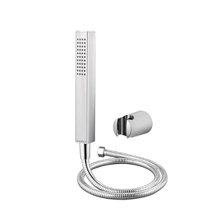 premium multipurpose hand spray hand shower set chrome finish with 15mtr ss shower tube and wall hook ax-hs02