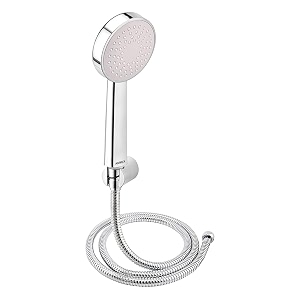 premium multipurpose hand spray hand shower set chrome finish with 15mtr ss shower tube and wall hook ax-hs15