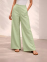 Anmi Comfort Fit Women Green Trousers