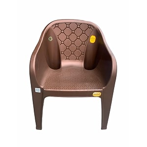 anmol divine safari set of 1 brown fully comfort chair plastic outdoor chair brown pre-assembled