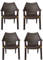 Anmol MAHARAJA Brown Set Of 4 Chair