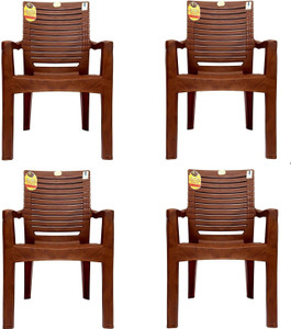 anmol moulded jaguar high back chair strong structure build chair for home garden office outdoor set of 4 brown plastic outdoor chair brown 3 years warranty weight bearing capacity 200 kgs plastic outdoor chair plastic outdoor chair