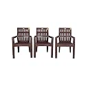 ANMOL Moulded Orthopaedic Chair with Fully Comfort (Weight Bearing Capacity 200kg) (Set of 3)