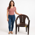 Anmol PANTHER W.BROWN Plastic Outdoor Chair