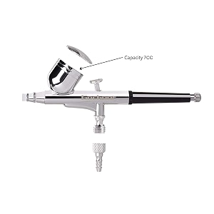 anmsales ab-130 dual action airbrush gun for spray paintbody arttattoocake decorationhobbypainting etc