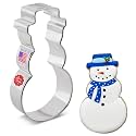Ann Clark Cookie Cutters Snowman with Hat Cookie Cutter, 4" Made in USA
