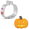Ann Clark Pumpkin Jack o' Lantern Cookie Cutter 3”, Made in USA