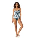 Anne Cole Women's Anne Cole Women's Twist Front Shirred Bandeau Tankini