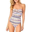 Anne Cole womens Front-shirred Bandeau One-piece Swimsuit One Piece Swimsuit