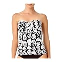 Anne Cole womens Front-shirred Bandeau One-piece Swimsuit One Piece Swimsuit
