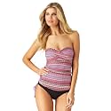 Anne Cole womens Front-shirred Bandeau One-piece Swimsuit One Piece Swimsuit