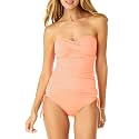 Anne Cole womens Front-shirred Bandeau One-piece Swimsuit One Piece Swimsuit