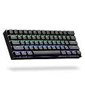 ANNE PRO 2, 60% Wired/Wireless Mechanical Keyboard (Kailh Box White Switch/Black Case) - Full Keys Programmable - True RGB Backlit - Tap Arrow Keys - Double Shot PBT Keycaps - NKRO - 1900mAh Battery