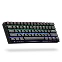 ANNE PRO 2, 60% Wired/Wireless Mechanical Keyboard (Kailh Box White Switch/Black Case) - Full Keys Programmable - True RGB Backlit - Tap Arrow Keys - Double Shot PBT Keycaps - NKRO - 1900mAh Battery