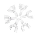 Annhua 3 Sizes Dental Impression Tray for Adults/Children, 6 PCS Perforated Reusable Teeth Impression Trays Upper and Lower (White)