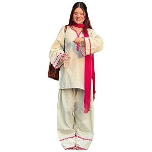 ANNI Designer Cora Cotton Farshi Salwar Suit