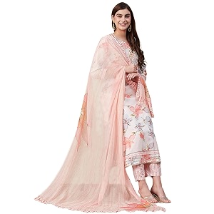 ANNI DESIGNER Cotton Blend Women Kurta Pant