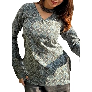 ANNI Designer Cotton Short Kurti for Women