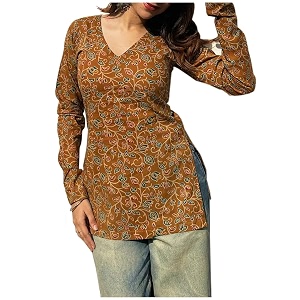 ANNI Designer Cotton Short Kurti for Women
