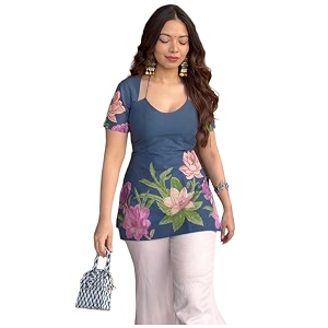 ANNI Designer Cotton Short Kurti for Women