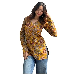 ANNI Designer Cotton Short Kurti for Women