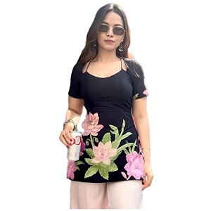 ANNI Designer Cotton Short Kurti for Women