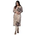 ANNI Designer Women39s Chanderi Straight Printed 2Pc