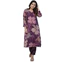 ANNI Designer Women39s Chanderi Straight Printed 2Pc