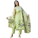 ANNI DESIGNER Women39s Chanderi Cotton Straight Printed