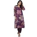 ANNI Designer Women39s Chanderi Straight Printed 2Pc