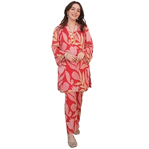 anni designer women39s cotton blend printed ethnic co-ord set
