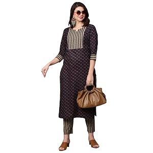 ANNI DESIGNER Womens Cotton Kurta with Pant