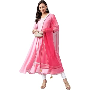 ANNI DESIGNER Womens Cotton Blend Kurta with