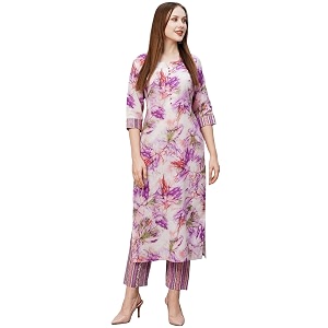 ANNI DESIGNER Womens Cotton Blend Printed Straight